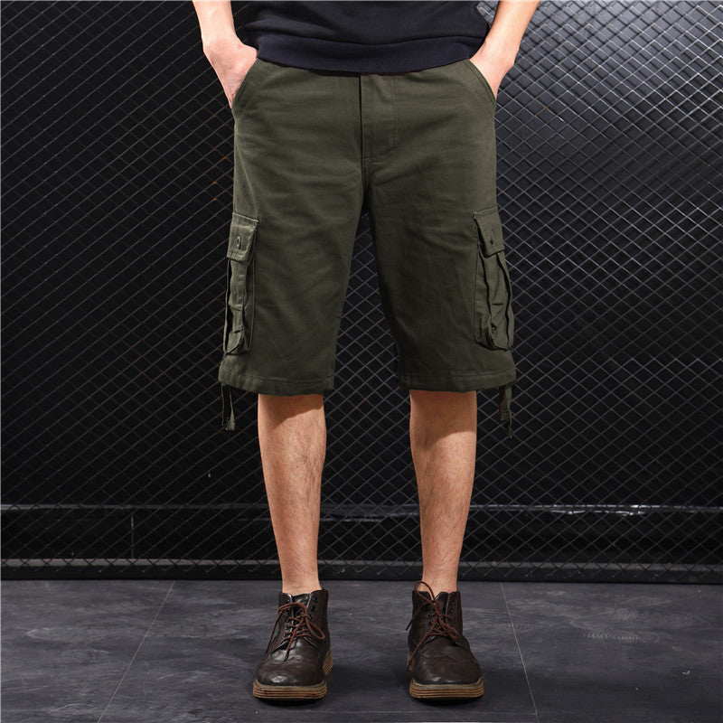 Men's Casual Loose Shorts with Multi-Pockets