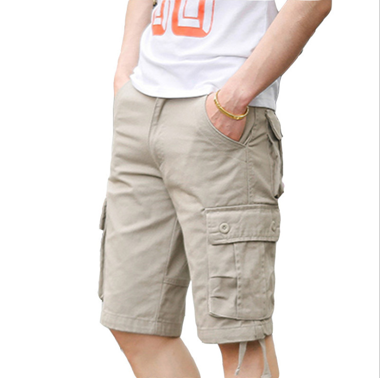 Men's Casual Loose Shorts with Multi-Pockets