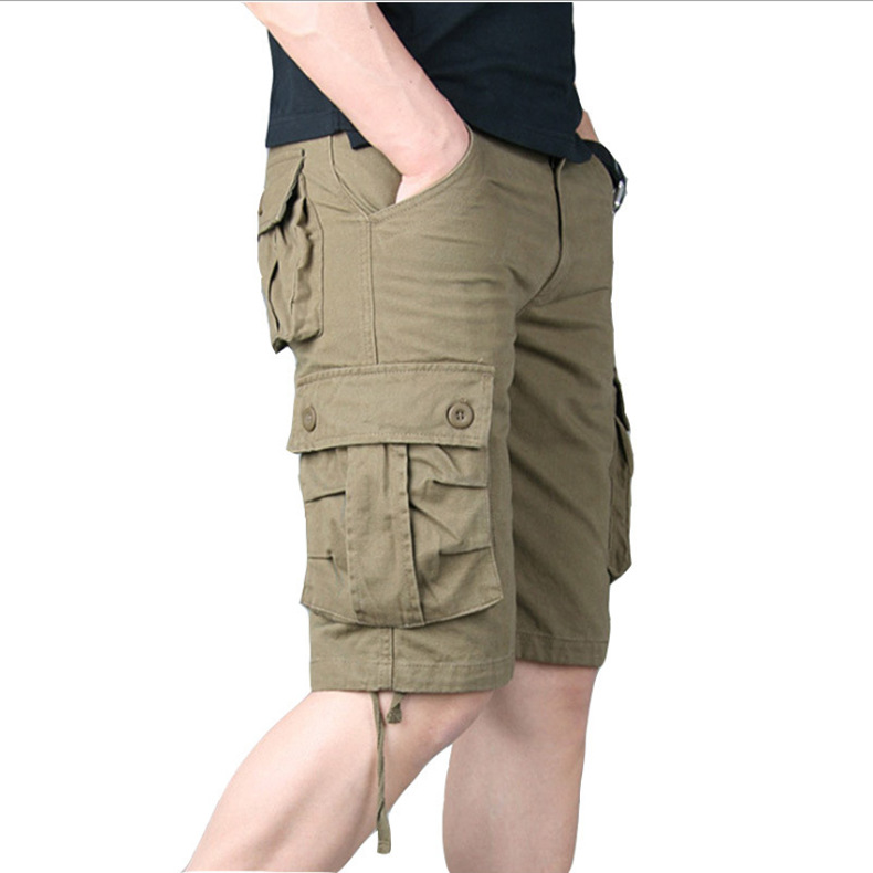 Men's Casual Loose Shorts with Multi-Pockets