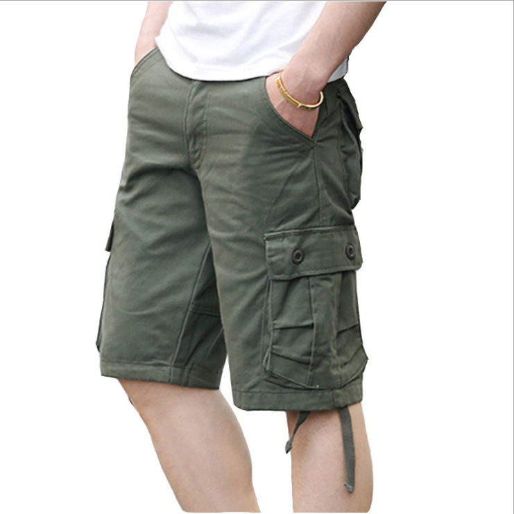 Men's Casual Loose Shorts with Multi-Pockets