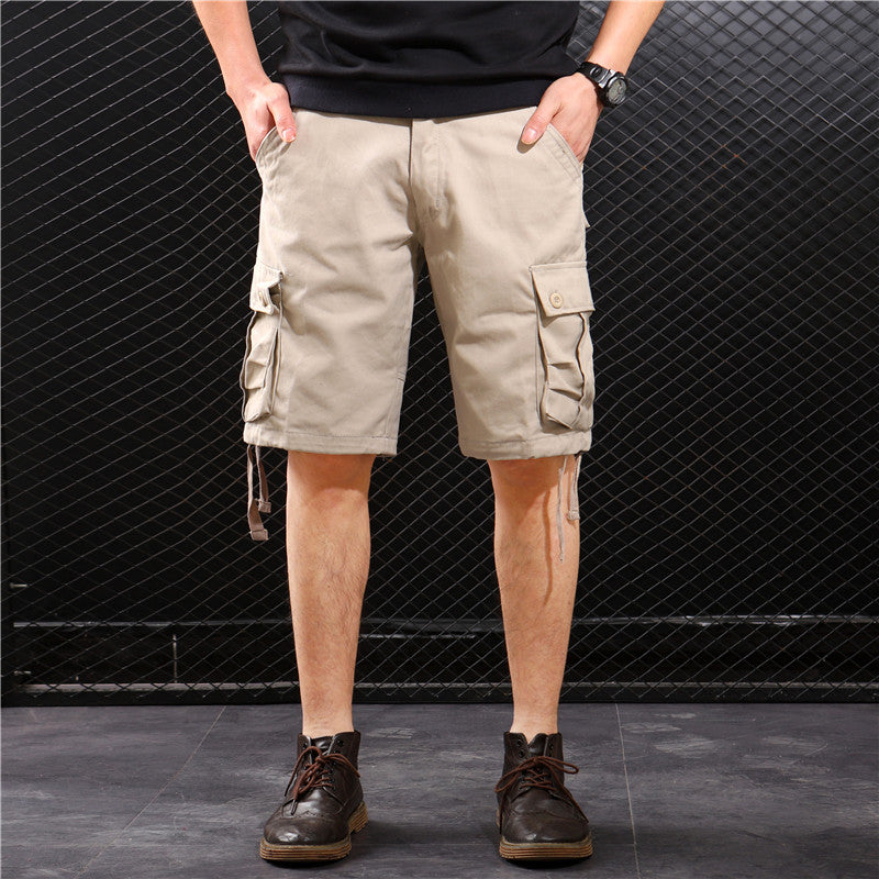 Men's Casual Loose Shorts with Multi-Pockets
