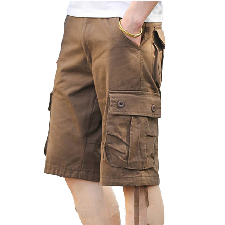 Men's Casual Loose Shorts with Multi-Pockets