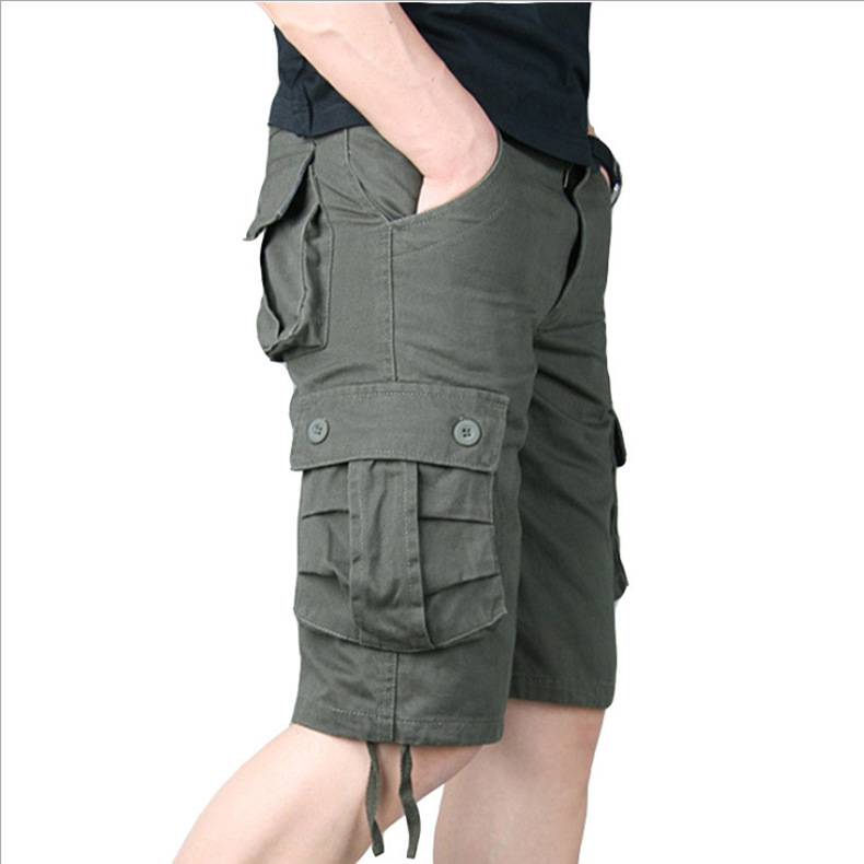 Men's Casual Loose Shorts with Multi-Pockets