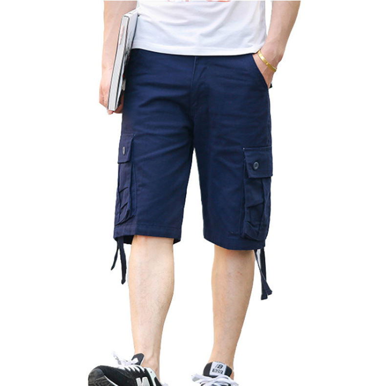 Men's Casual Loose Shorts with Multi-Pockets