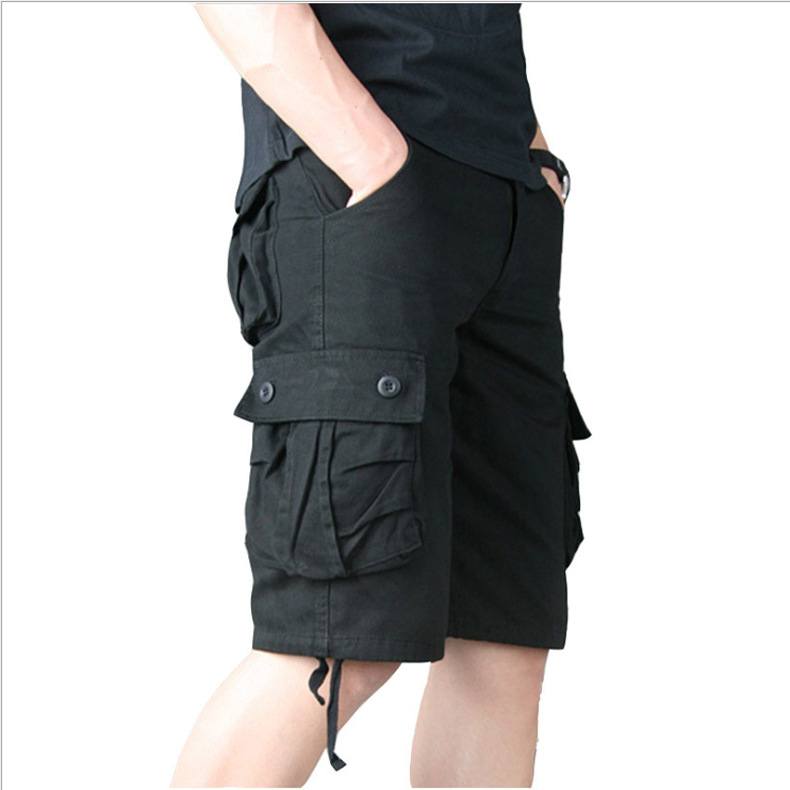 Men's Casual Loose Shorts with Multi-Pockets